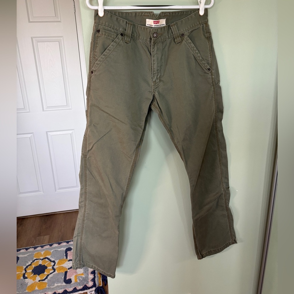 Levi’s Workwear Olive Trousers Straight Leg